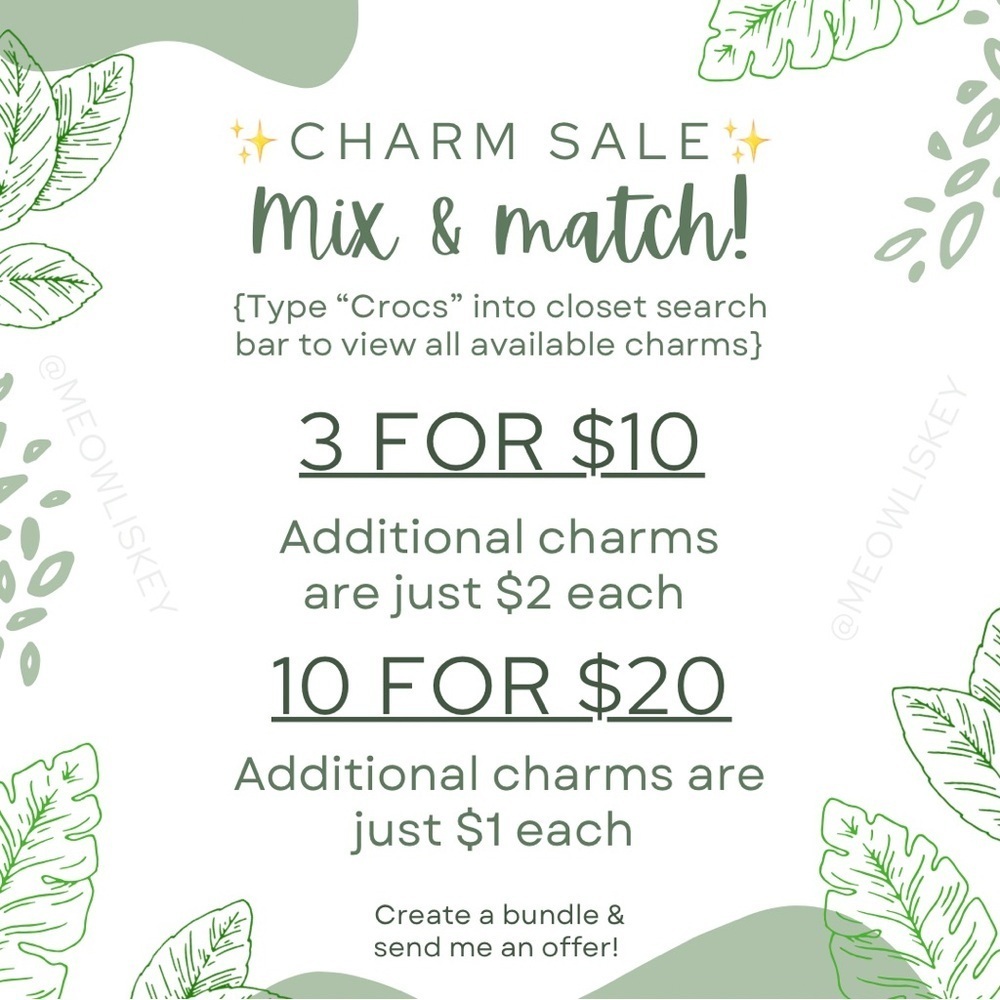 3/$10💥 Mushroom Croc Charm - Picture 2 of 3